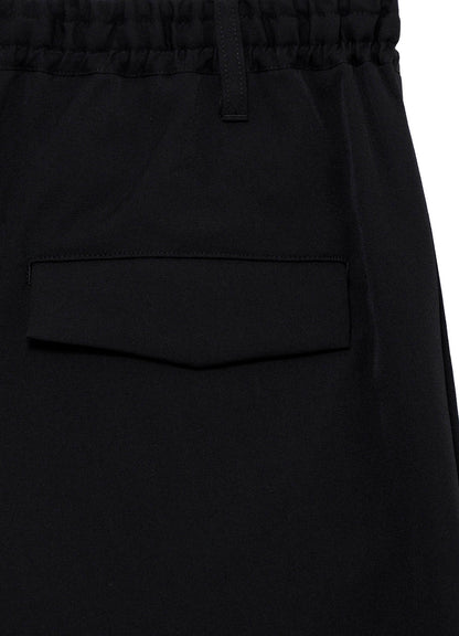 WOOL GABARDINE BIG SAROUEL PANTS