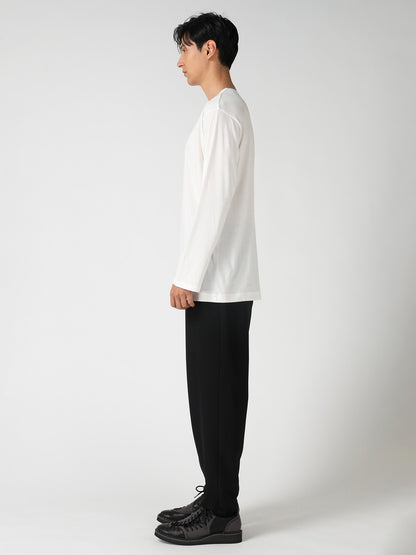 SOFT SINGLE JERSEY ROUND NECK LS TEE