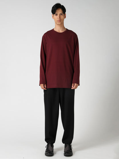 SOFT SINGLE JERSEY ROUND NECK LS TEE