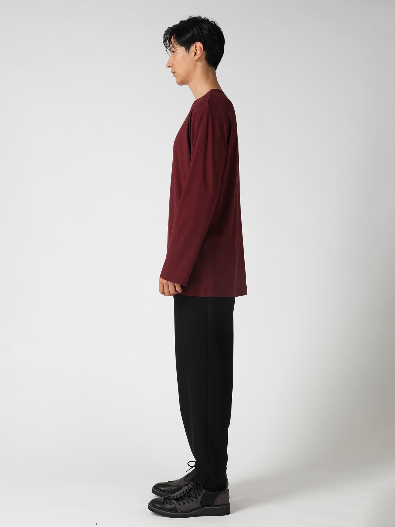 SOFT SINGLE JERSEY ROUND NECK LS TEE