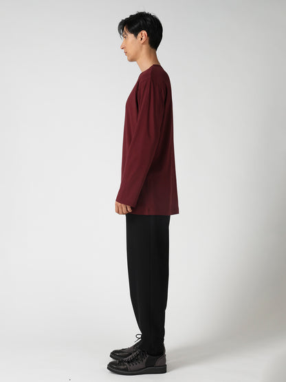 SOFT SINGLE JERSEY ROUND NECK LS TEE