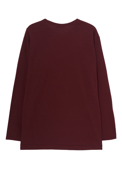 SOFT SINGLE JERSEY ROUND NECK LS TEE