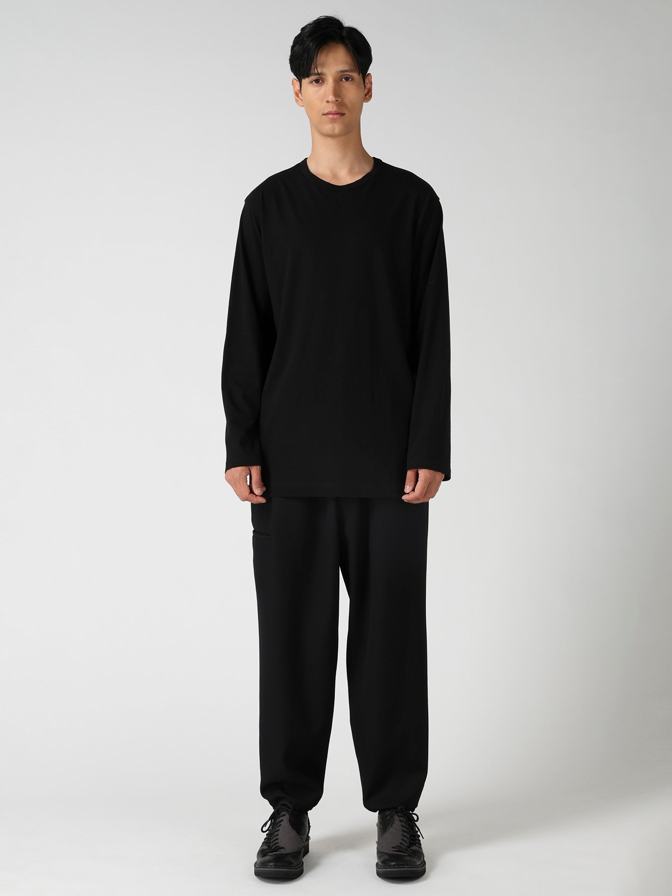 SOFT SINGLE JERSEY ROUND NECK LS TEE