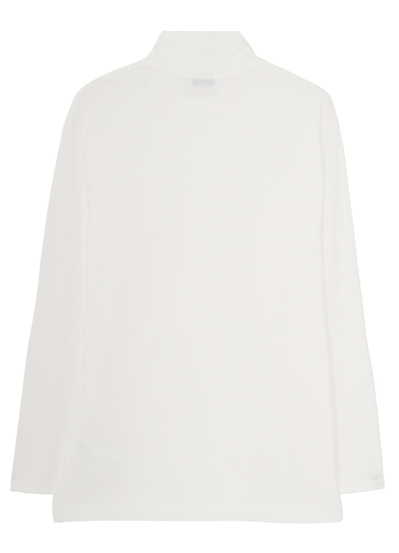 SOFT SINGLE JERSEY HIGH NECK LONG SLV TEE