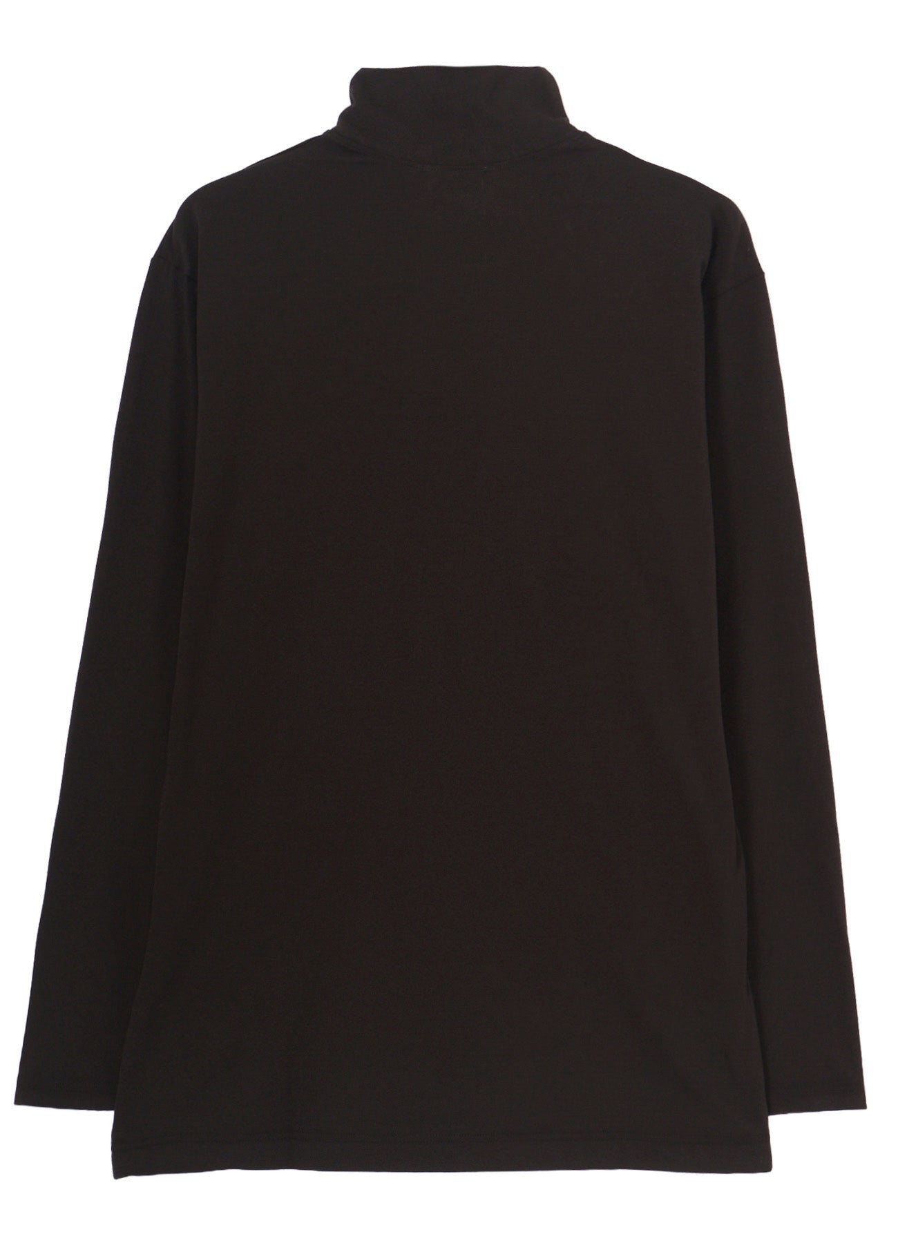 SOFT SINGLE JERSEY HIGH NECK LONG SLV TEE