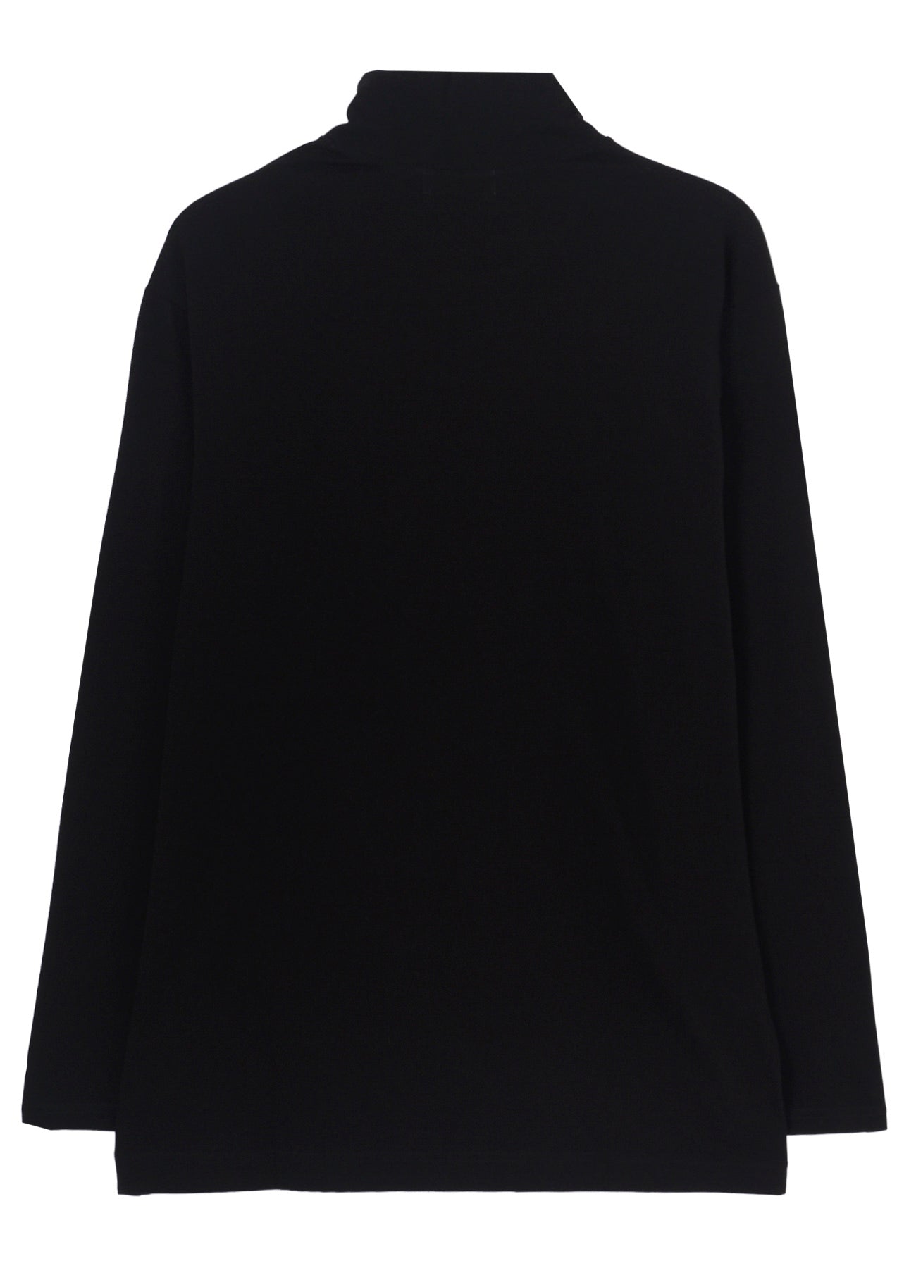 SOFT SINGLE JERSEY HIGH NECK LONG SLV TEE