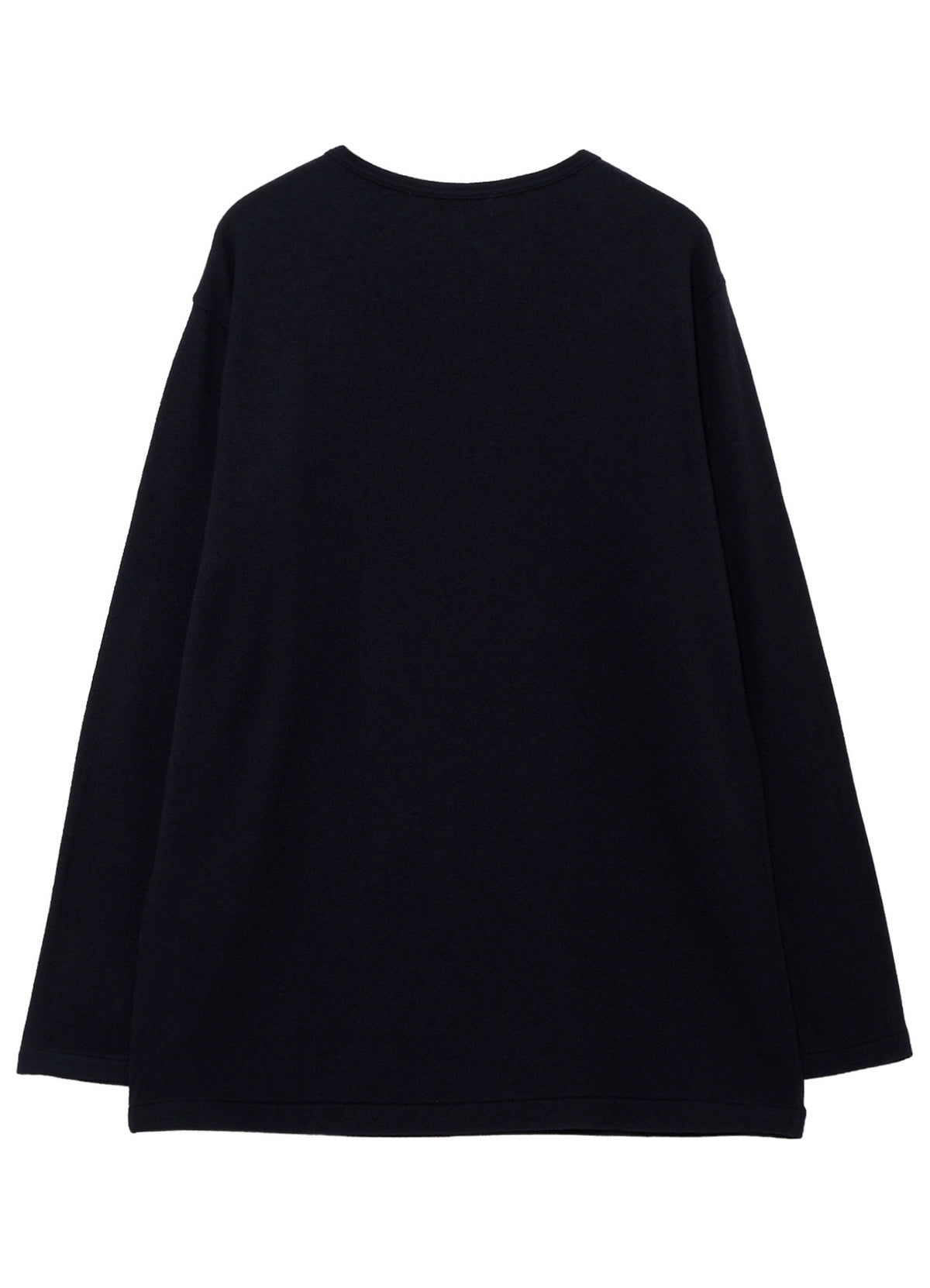 140S WOOL SINGLE JERSEY  ROUND NECK LONG SLV PO