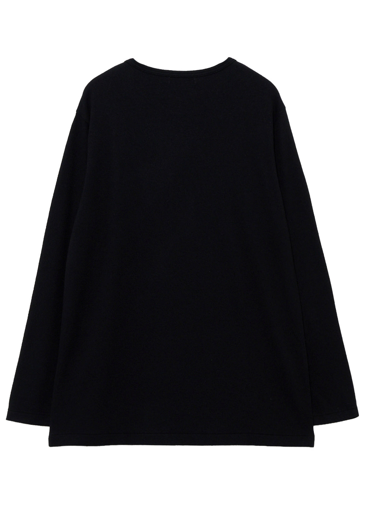 140S WOOL SINGLE JERSEY  ROUND NECK LONG SLV PO