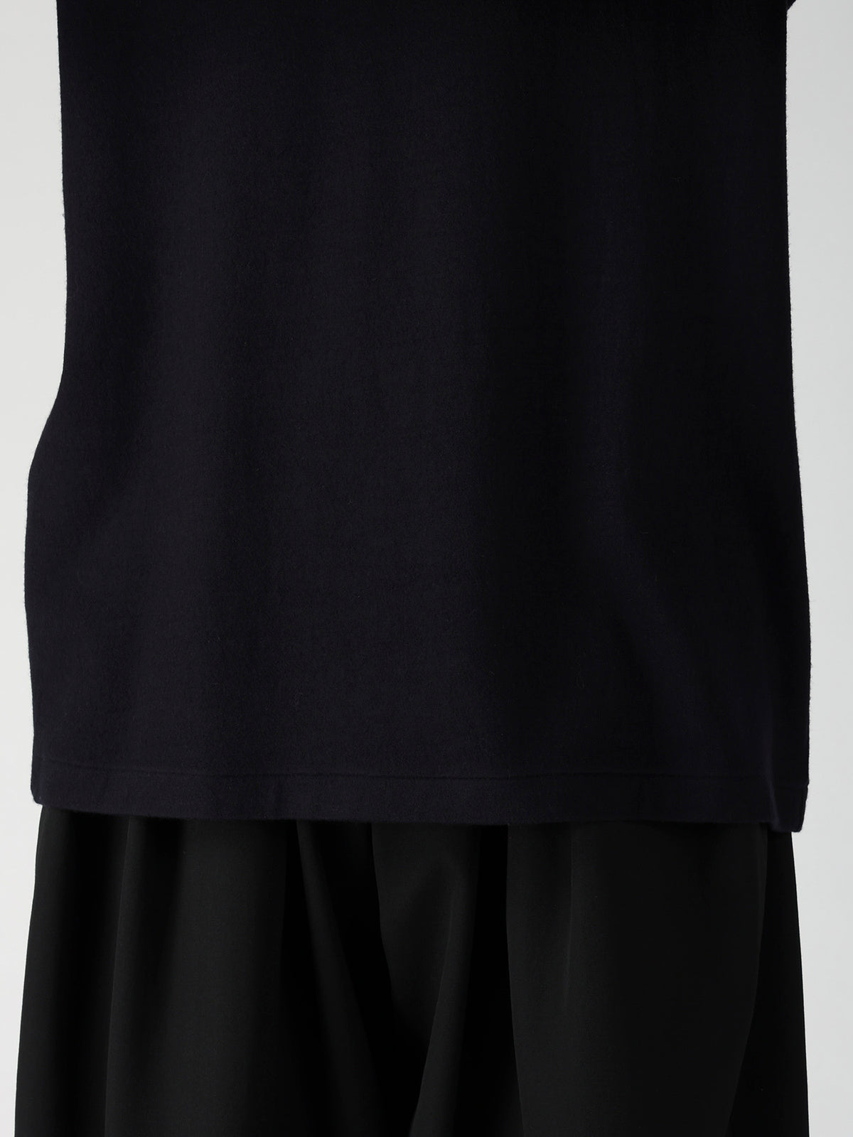 140S WOOL SINGLE JERSEY TURTLE NECK LONG SLV PO