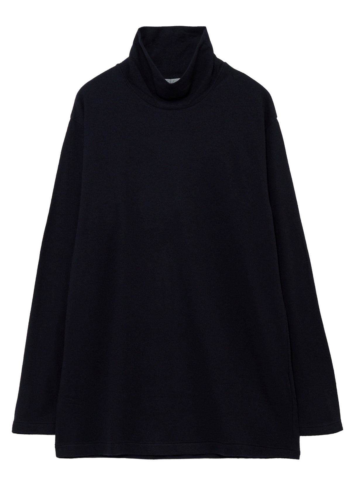 140S WOOL SINGLE JERSEY TURTLE NECK LONG SLV PO