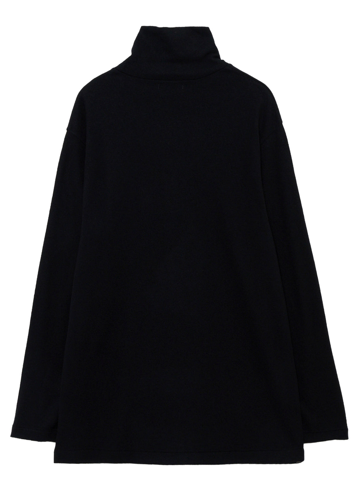 140S WOOL SINGLE JERSEY TURTLE NECK LONG SLV PO