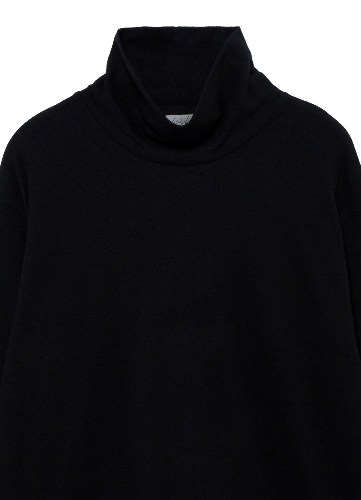 140S WOOL SINGLE JERSEY TURTLE NECK LONG SLV PO