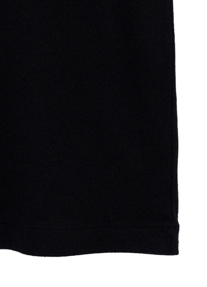 140S WOOL SINGLE JERSEY  LAYERED COLLAR TURTLENECK PO