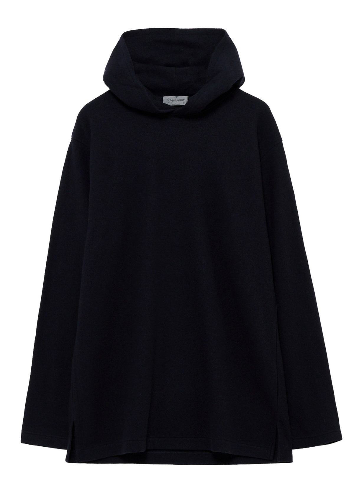 140S WOOL SINGLE JERSEY  HOODED LONG SLV T