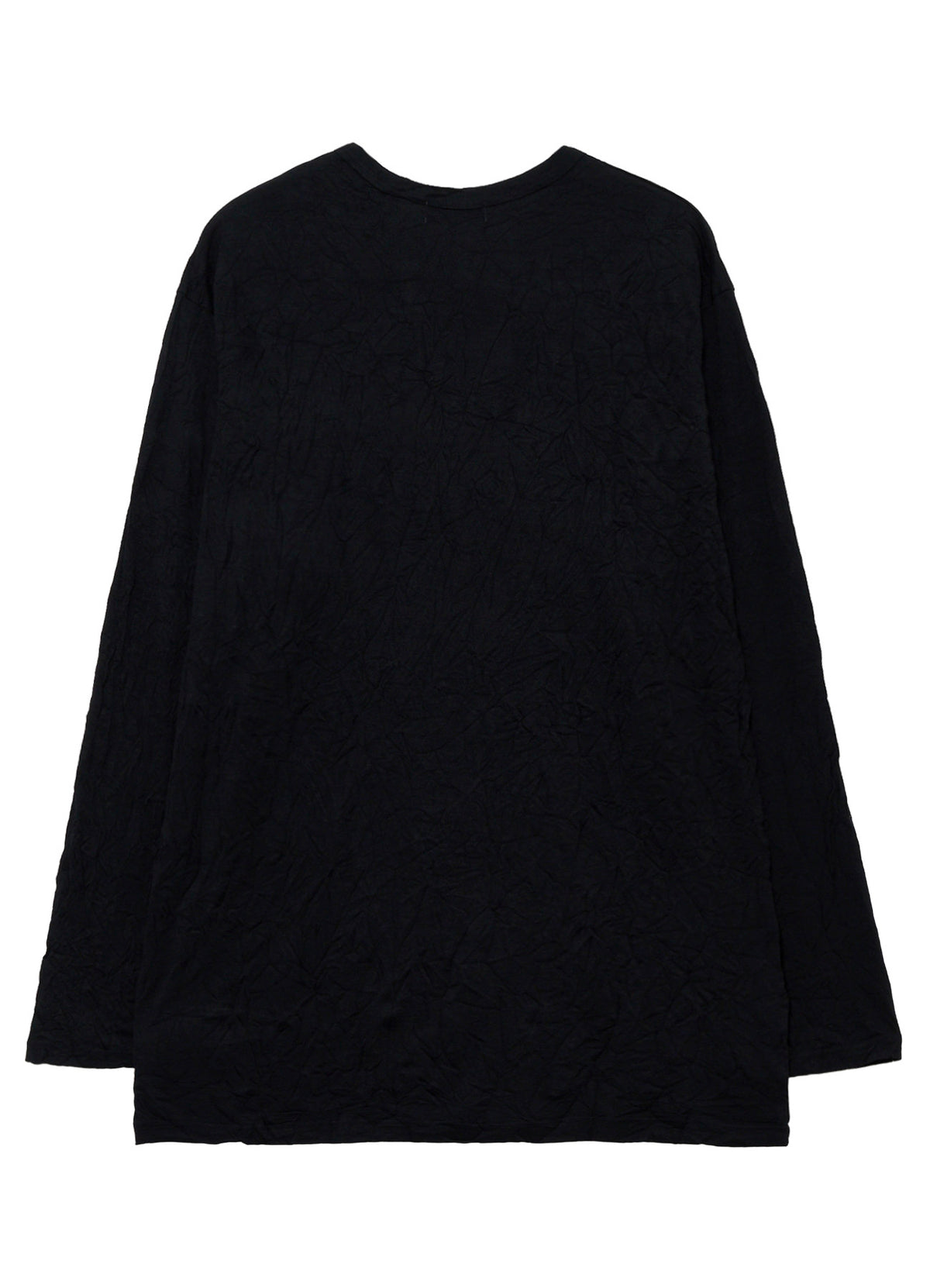 100S WOOL SINGLE JERSEY ROUND NECK LONG SLV T