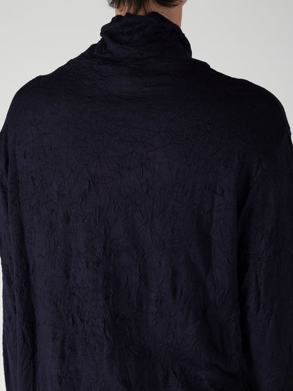 100S WOOL SINGLE JERSEY TURTLE NECK LONG SLV PO