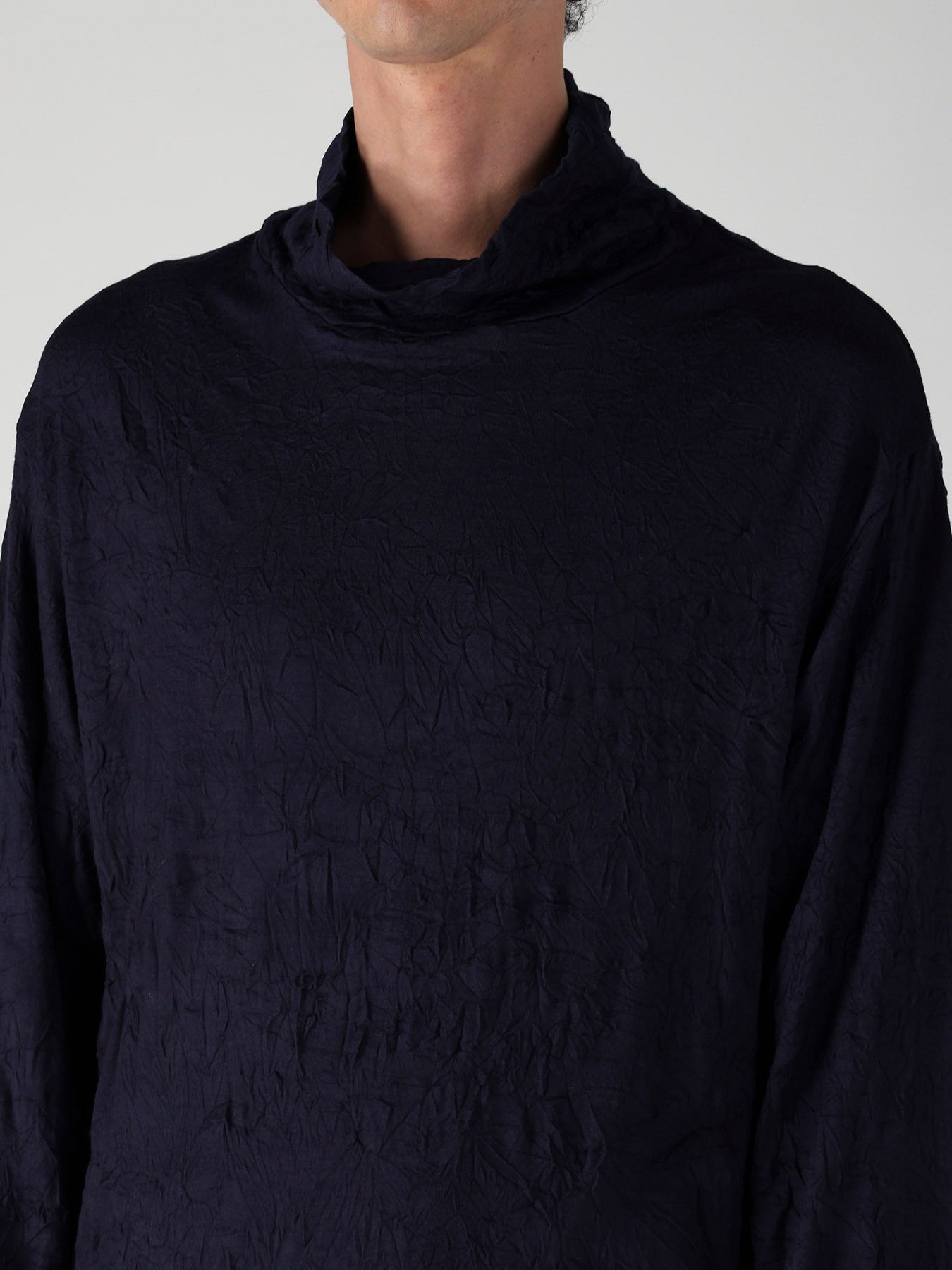 100S WOOL SINGLE JERSEY TURTLE NECK LONG SLV PO – THE SHOP YOHJI