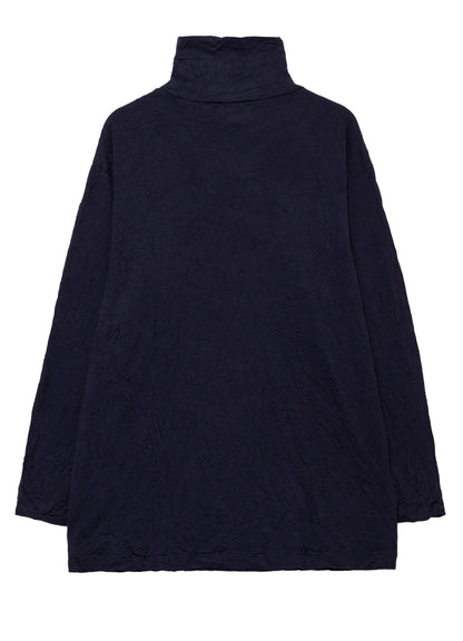 100S WOOL SINGLE JERSEY TURTLE NECK LONG SLV PO