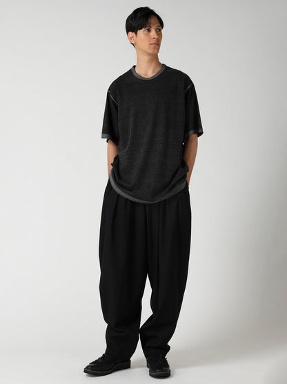 DENSE SINGLE JERSEY ROUND NECK SHORT SLV T