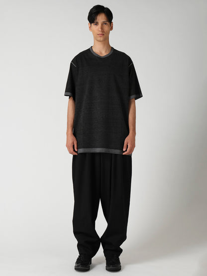 DENSE SINGLE JERSEY ROUND NECK SHORT SLV T