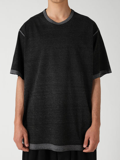 DENSE SINGLE JERSEY ROUND NECK SHORT SLV T