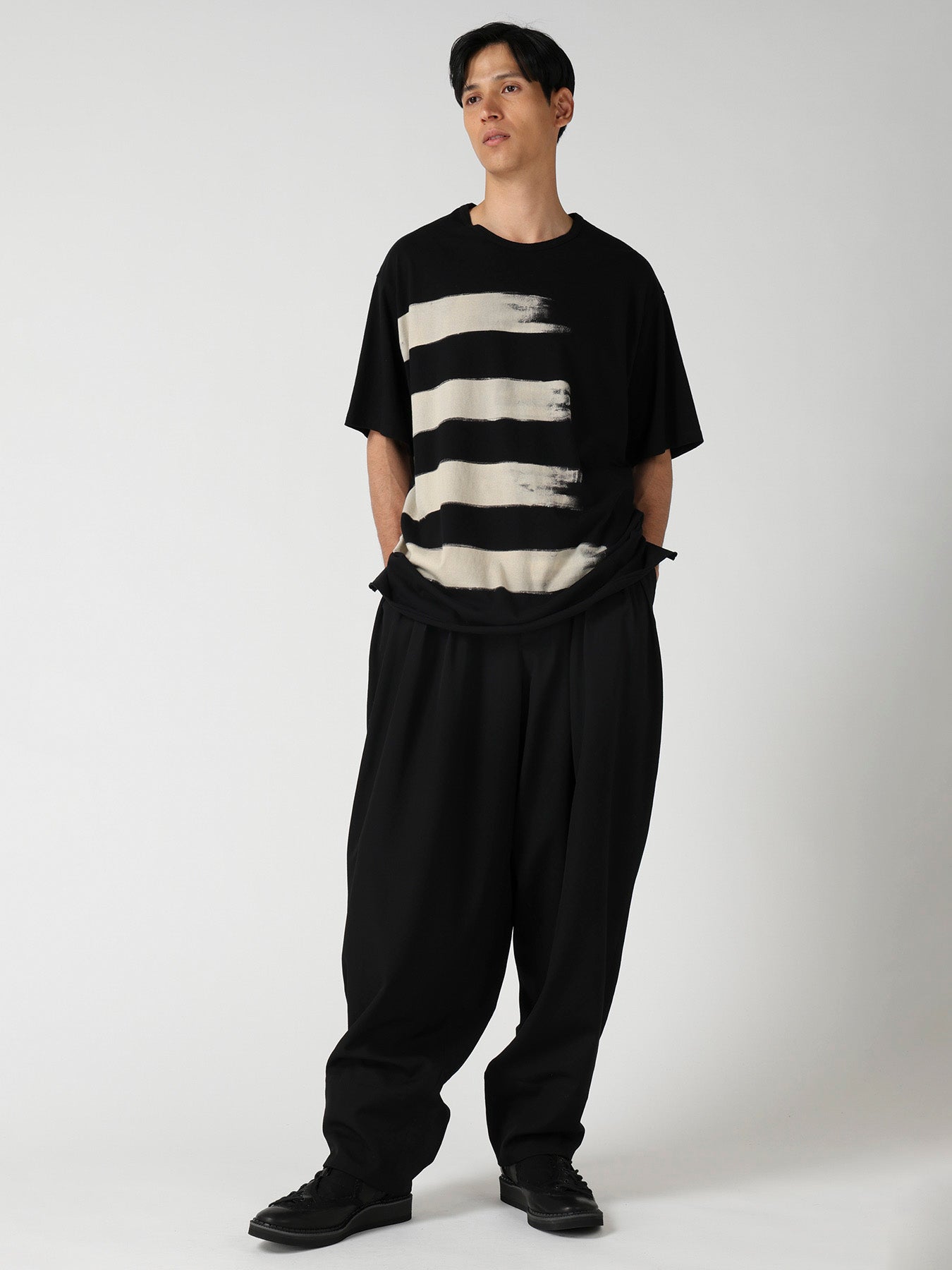 COTTON SINGLE JERSEY ROUND NECK SHORT SLV T