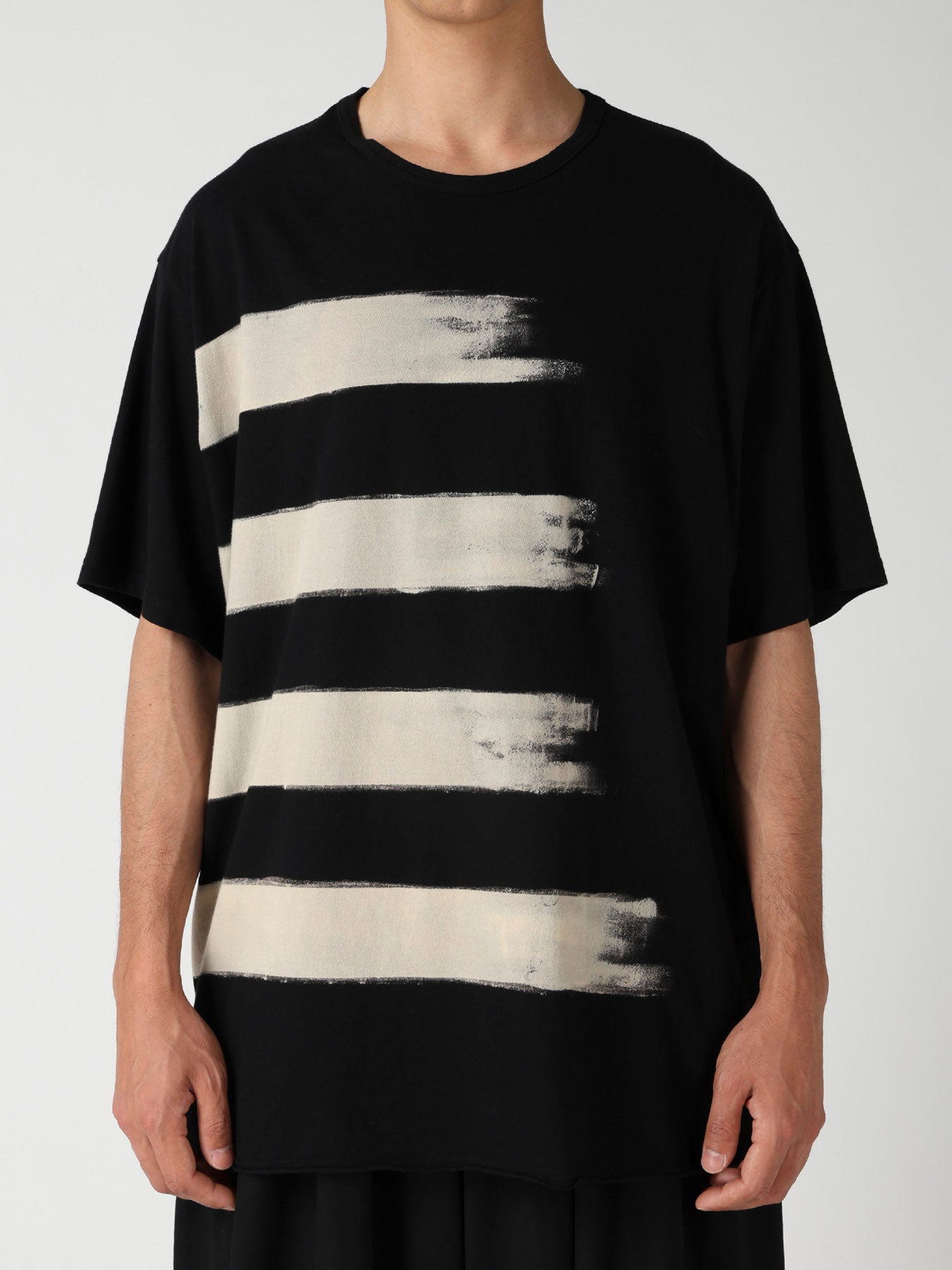 COTTON SINGLE JERSEY ROUND NECK SHORT SLV T – THE SHOP YOHJI YAMAMOTO