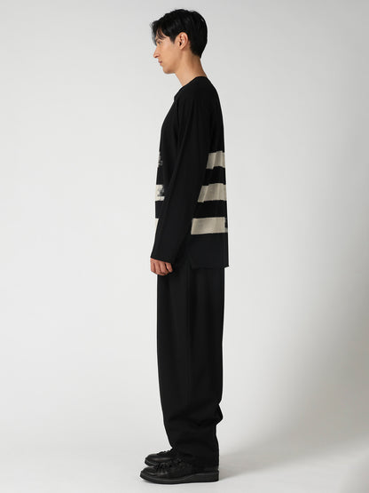 COTTON SINGLE JERSEY ROUND NECK LONG SLV T