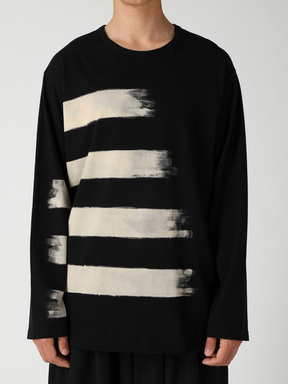 COTTON SINGLE JERSEY ROUND NECK LONG SLV T