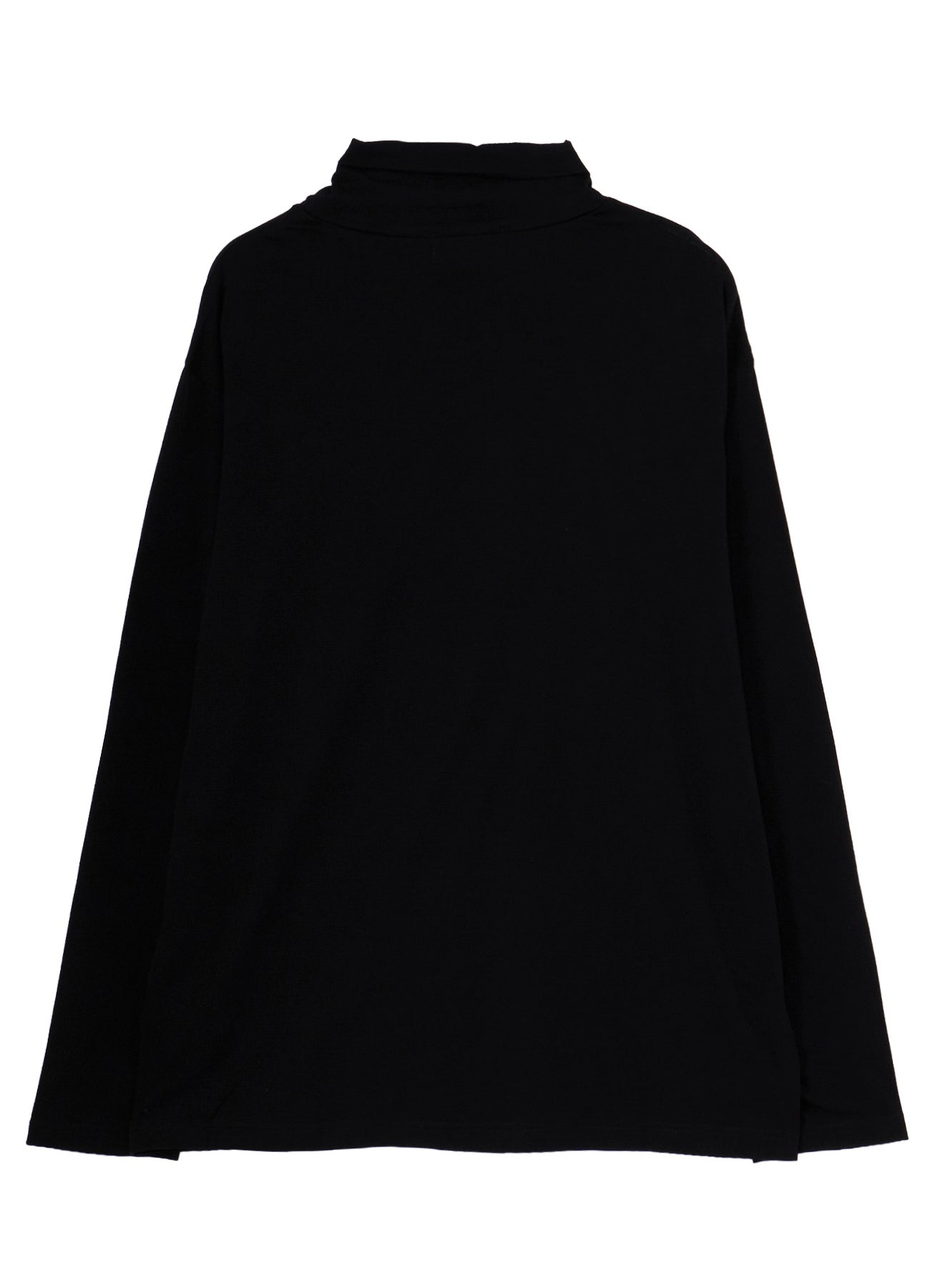 COTTON CASHMERE SINGLE JERSEY  TURTLE NECK LS TEE