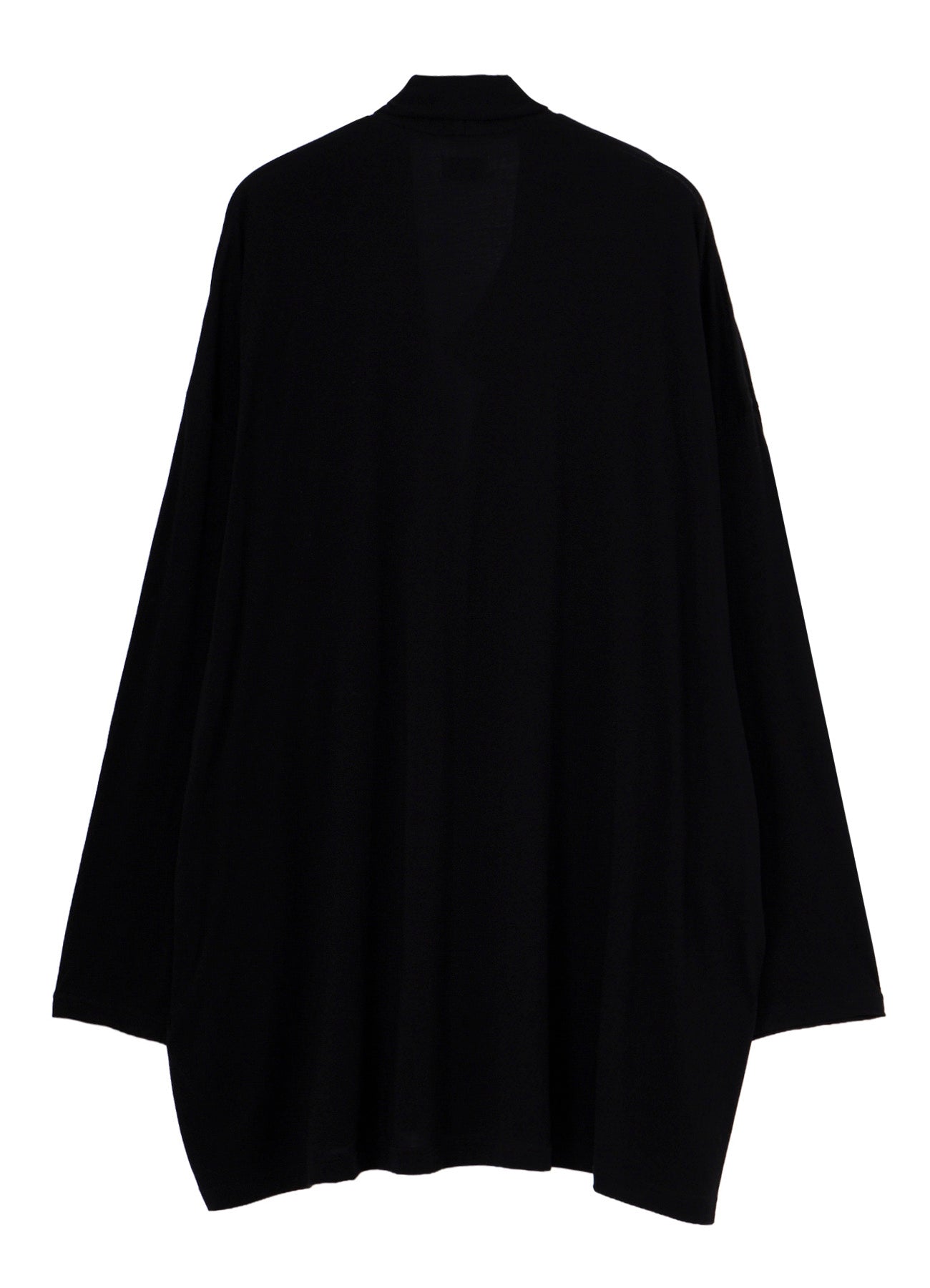 COTTON CASHMERE SINGLE JERSEY ONE BUTTON CARDIGAN