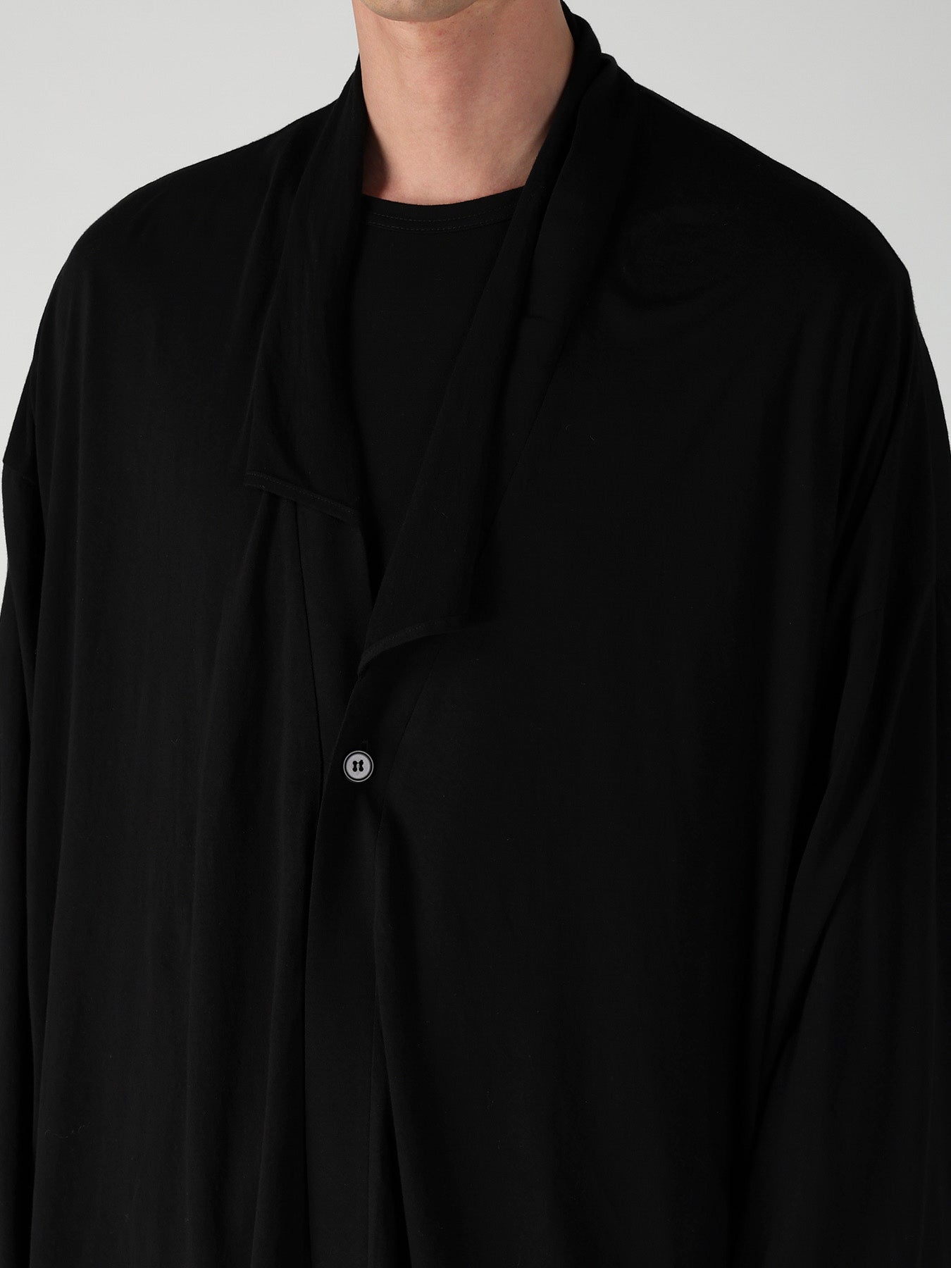 COTTON CASHMERE SINGLE JERSEY ONE BUTTON CARDIGAN – THE SHOP YOHJI