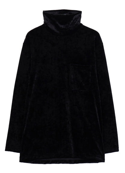 CRUSH VELOUR HIGH NECK LONG SLV