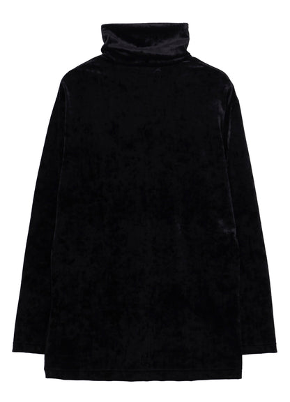 CRUSH VELOUR HIGH NECK LONG SLV