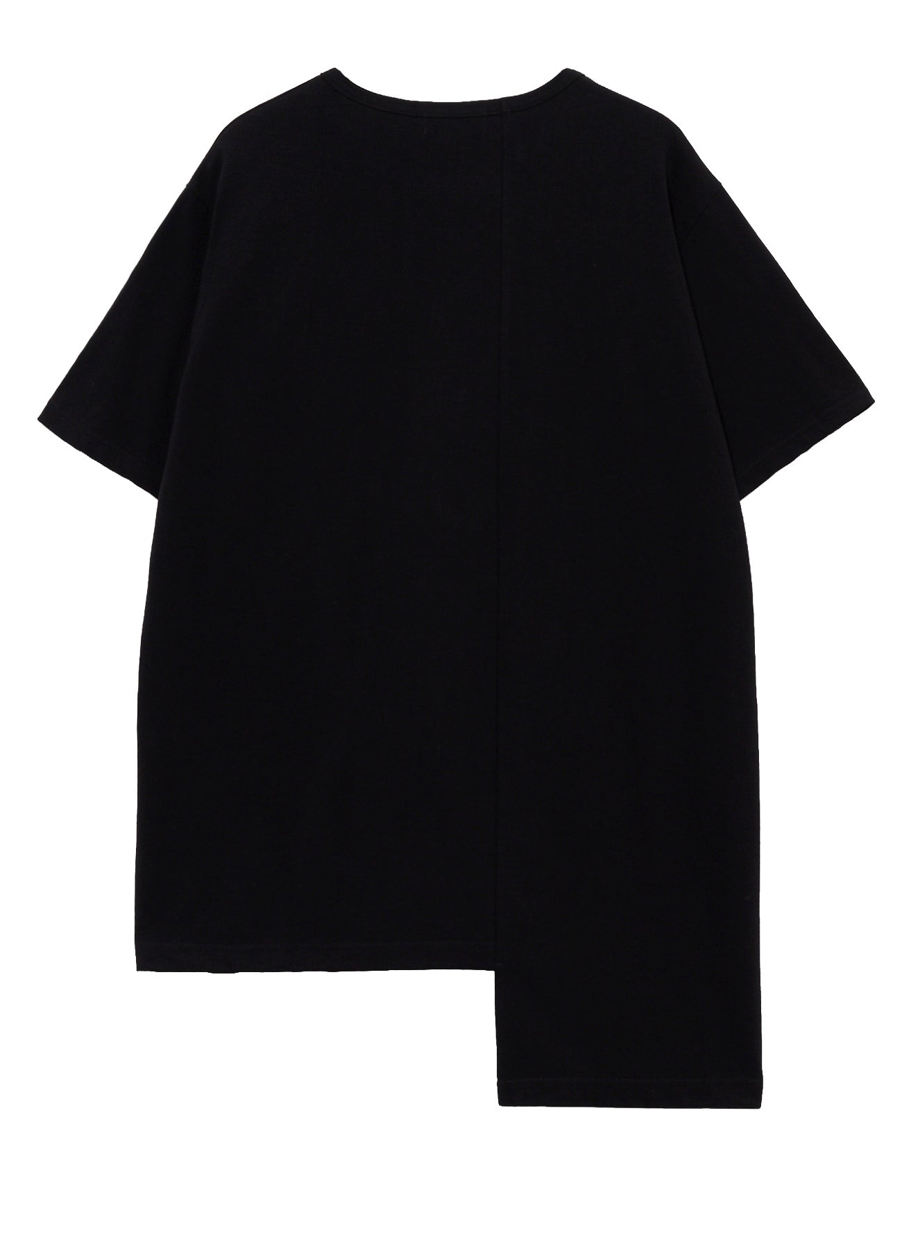 SUPIMA COTTON SINGLE JERSEY UNBALANCED HEM SHORT SLV PO