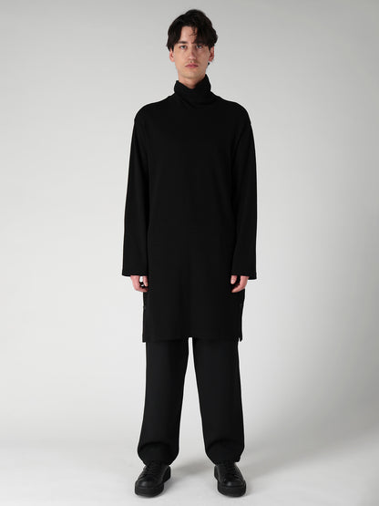 14.5 SINGLE JERSEY  SIDE SLIT HIGH NECK PO
