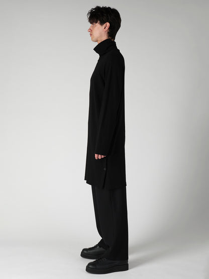 14.5 SINGLE JERSEY  SIDE SLIT HIGH NECK PO