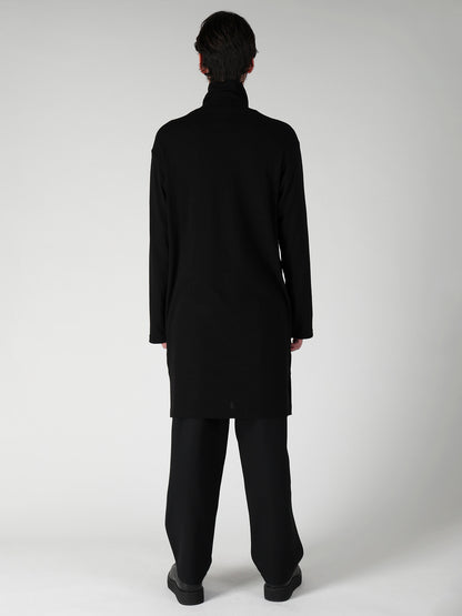 14.5 SINGLE JERSEY  SIDE SLIT HIGH NECK PO