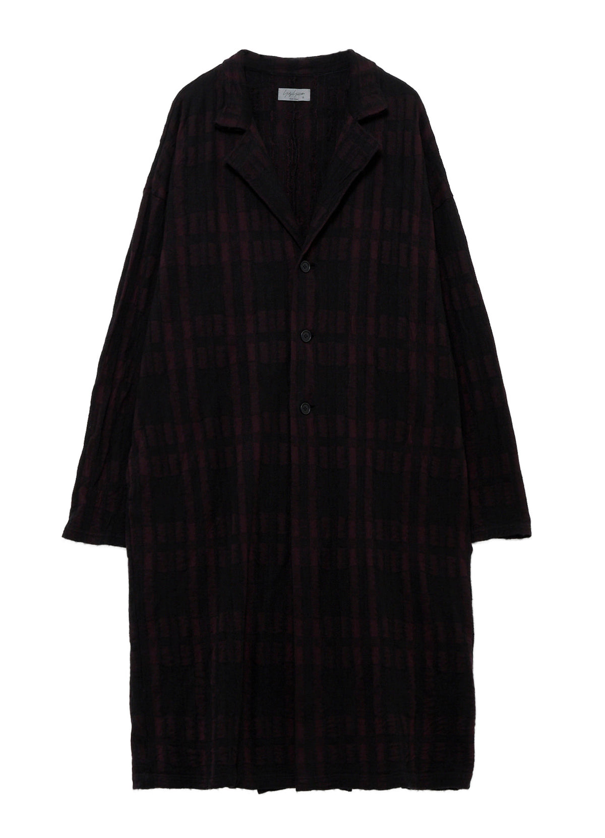 CW PLAID JQ 3BUTTONS COAT