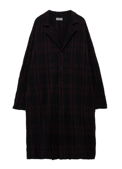 CW PLAID JQ 3BUTTONS COAT