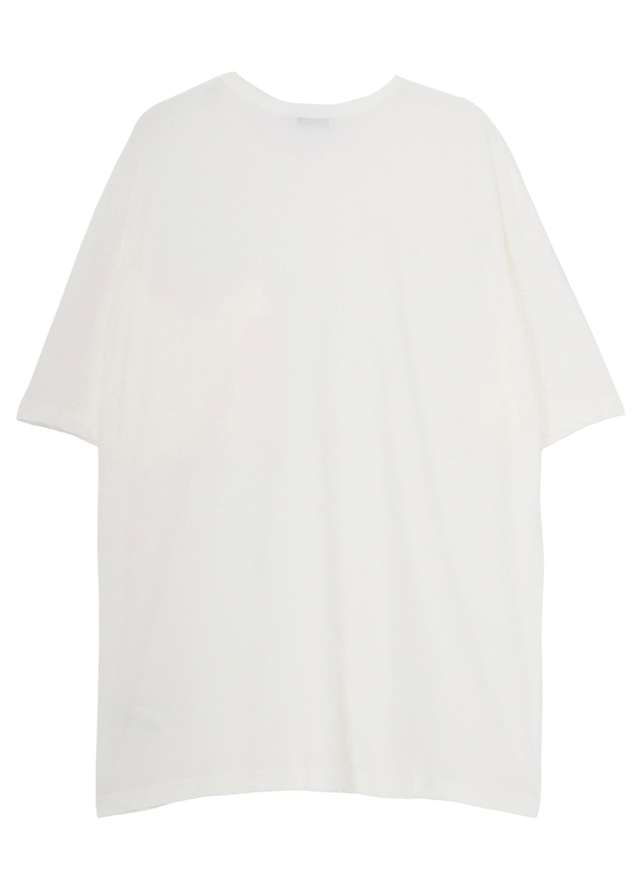 HARD TWISTED SINGLE JERSEY  POCKET HEM SLIT SHORT SLEEVE T
