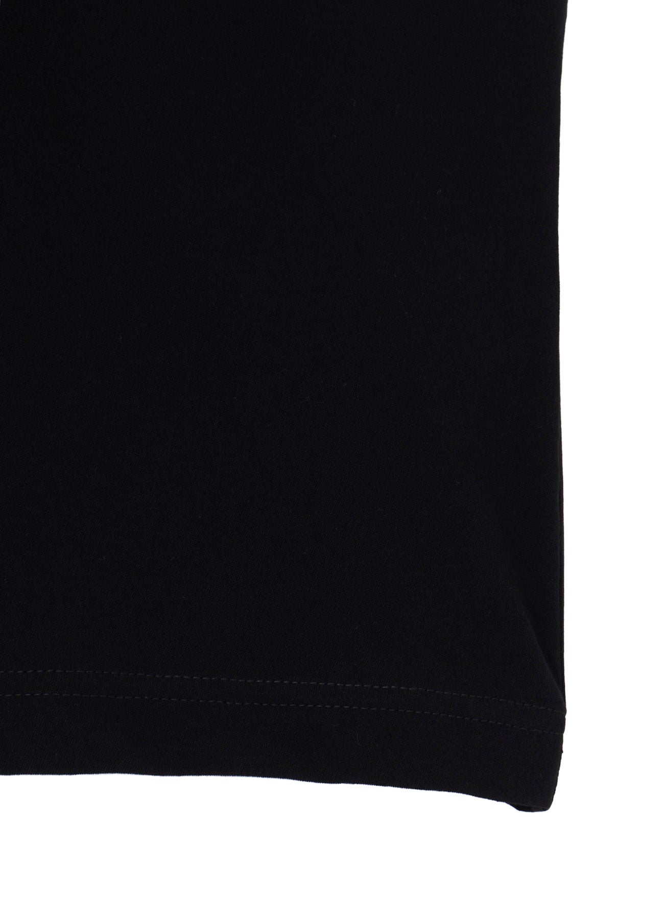 HARD TWISTED SINGLE JERSEY  POCKET HEM SLIT SHORT SLEEVE T