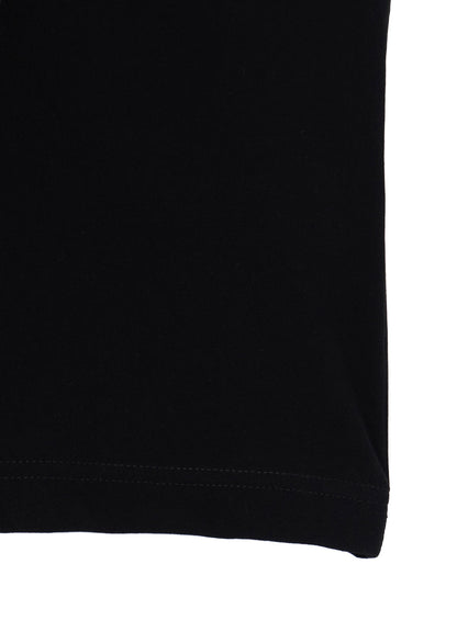 HARD TWISTED SINGLE JERSEY  POCKET HEM SLIT SHORT SLEEVE T
