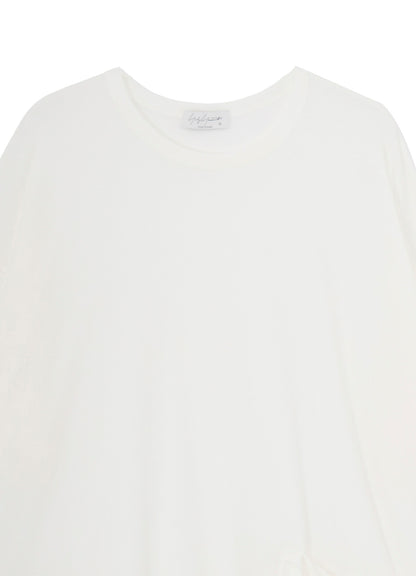 HARD TWISTED SINGLE JERSEY  POCKET SIDE SLIT SHORT SLEEVE T