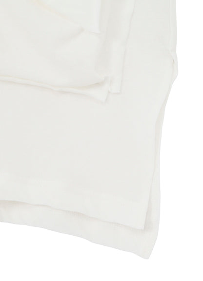 HARD TWISTED SINGLE JERSEY  POCKET SIDE SLIT SHORT SLEEVE T