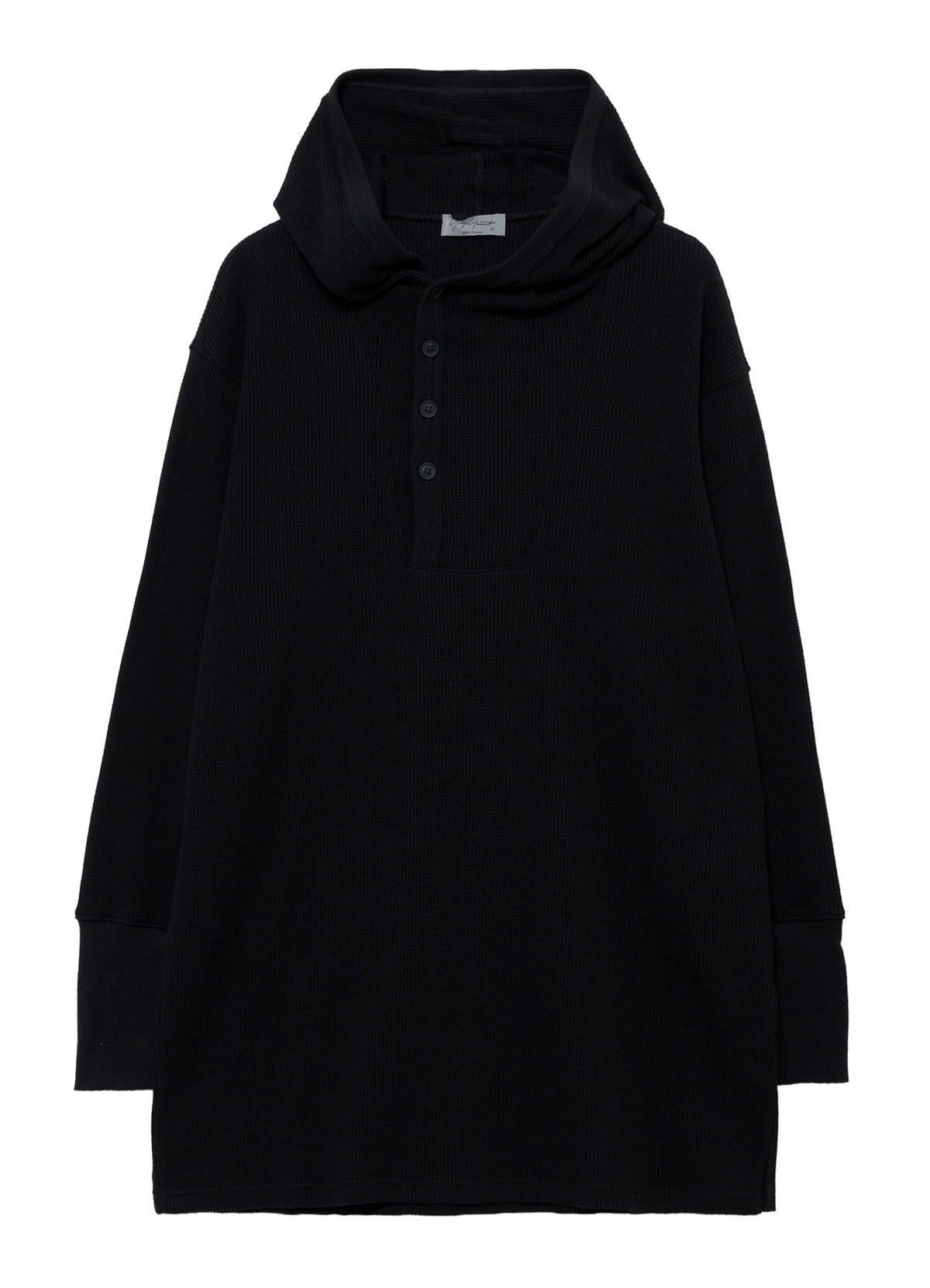 WAFFLE THUMBHOLE LONG SLEEVE HOODIE