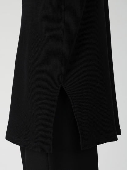 WAFFLE THUMBHOLE LONG SLEEVE HOODIE