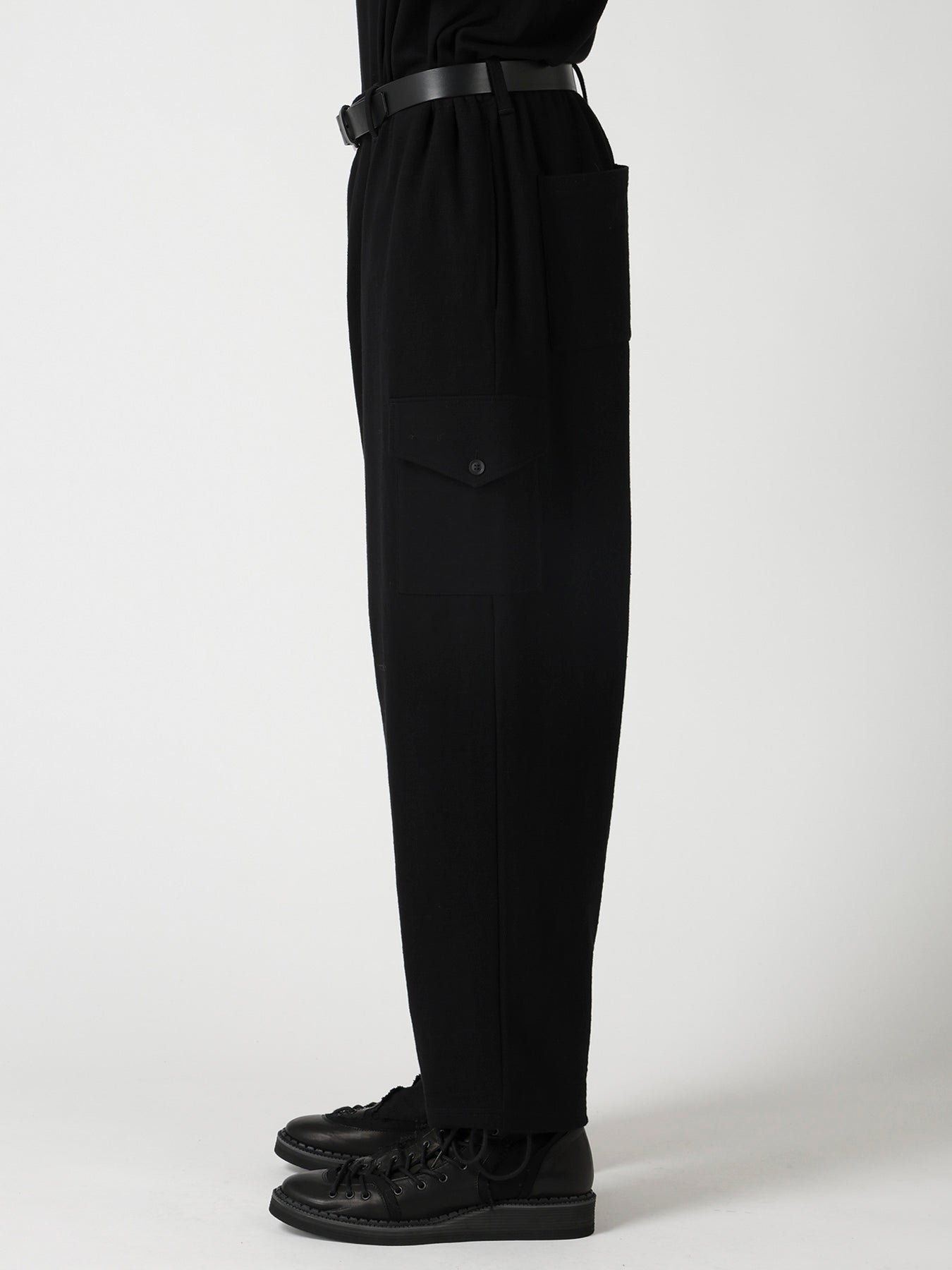 SLUB SINGLE JERSEY GUSSET CARGO PANTS – THE SHOP YOHJI YAMAMOTO