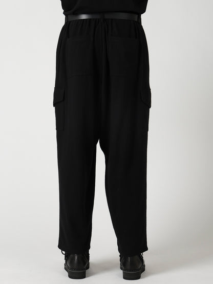 SLUB SINGLE JERSEY GUSSET CARGO PANTS