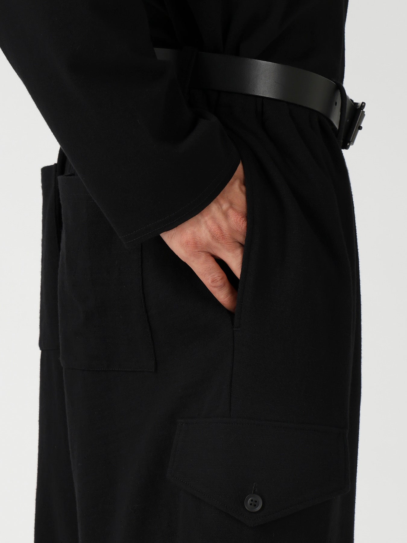 SLUB SINGLE JERSEY GUSSET CARGO PANTS – THE SHOP YOHJI YAMAMOTO